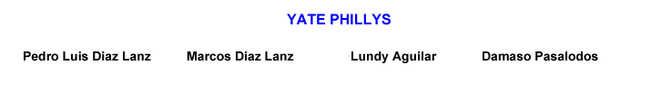 Tripulacion del Yate Phillys